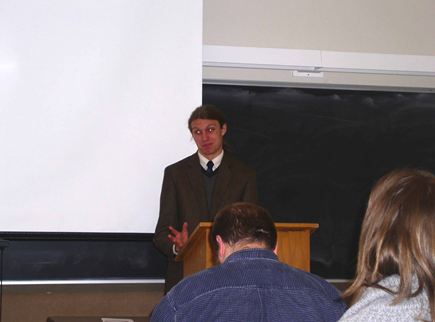 Vogel presenting